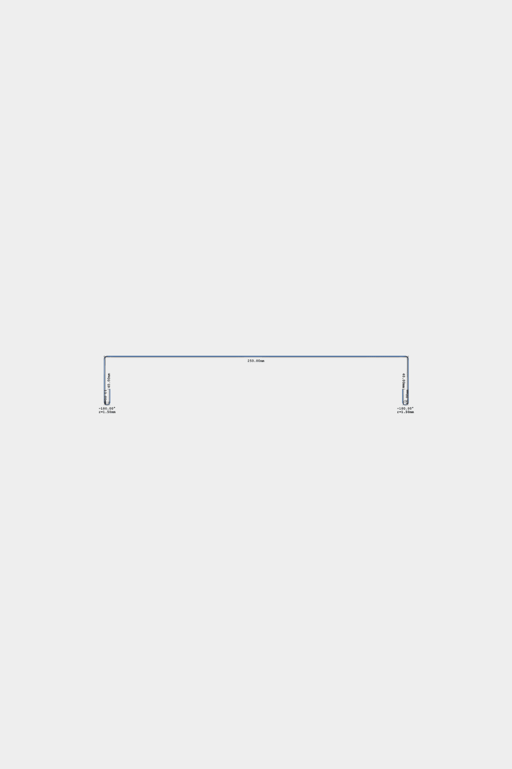 Eine 240-cm-Linie mit Pfeilen zeigt die Montagebreite einer WoodUpp Aluwood Level Wandabdeckung für Fassadenpaneele, die 25 cm breit ist.